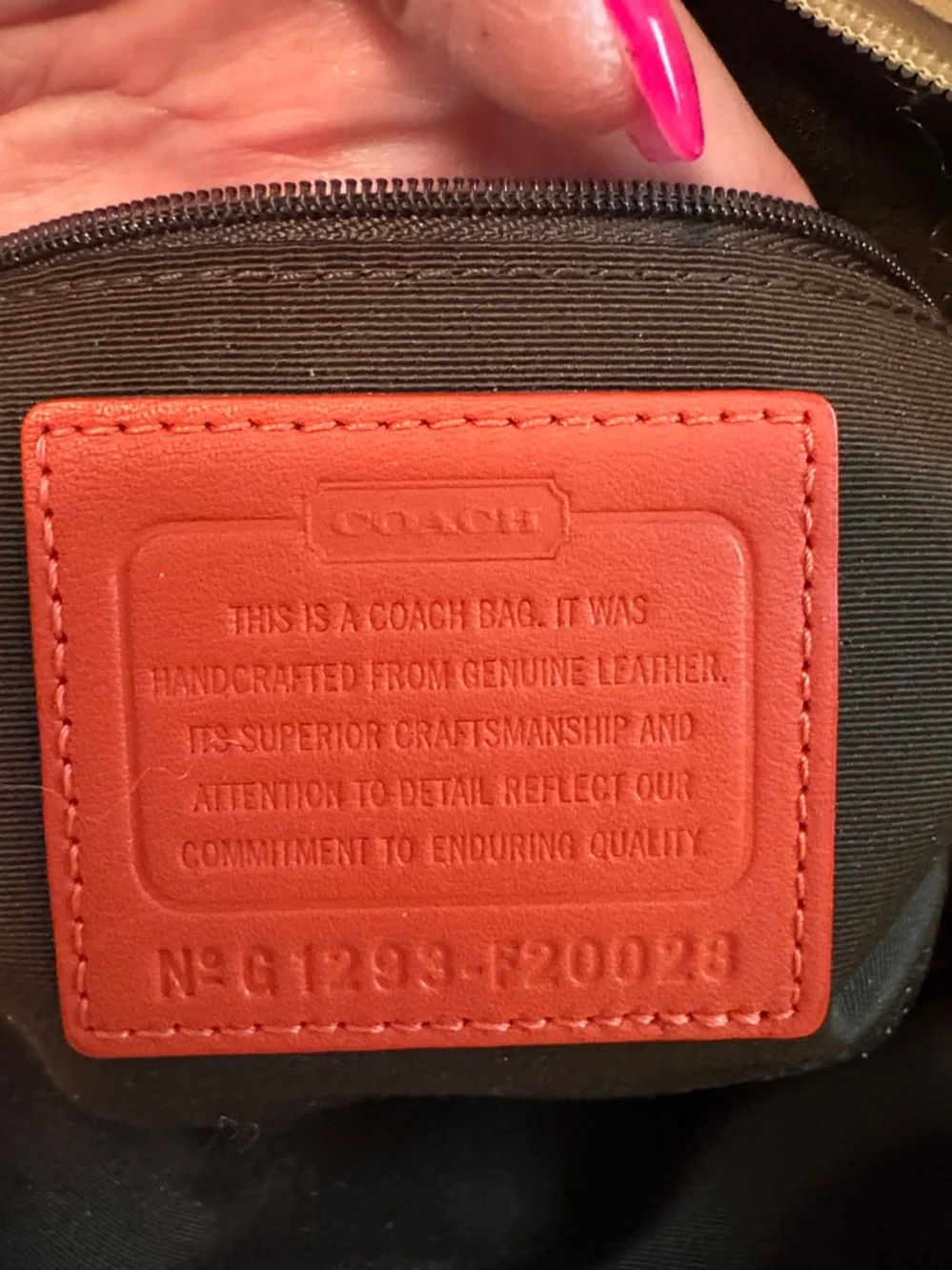 Coach Patent Leather Tote and Wallet Set in Orange - Picture 15 of 16